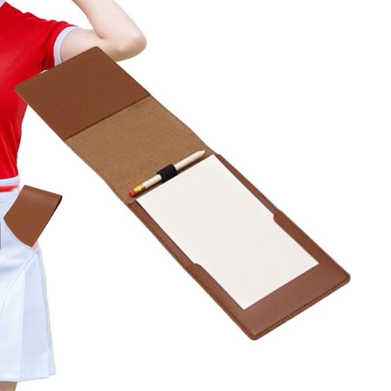 Golf Scorecard Holder - Golf Yardage Book Holder PU Leather