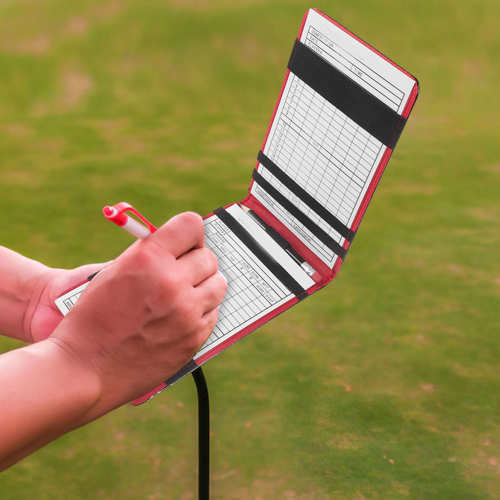 Stylish Golfs Scorebook PU Por – Golf Scorecard Holder Bewertung und Preis