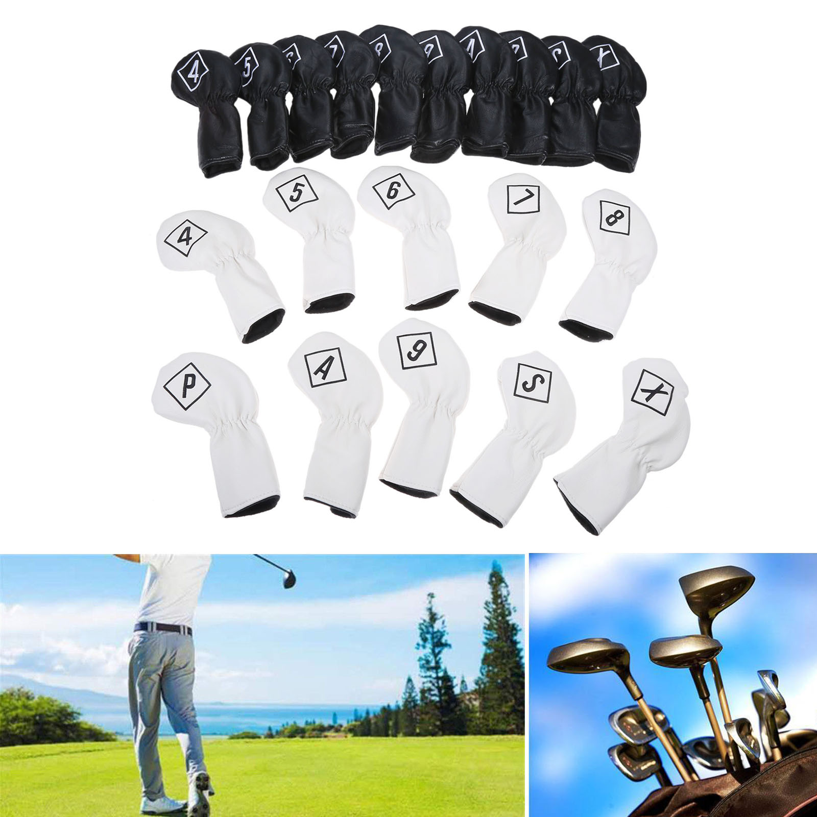 10Pcs/Set PU Leather Golf Head – X Golf Equipment Bewertung und Preis